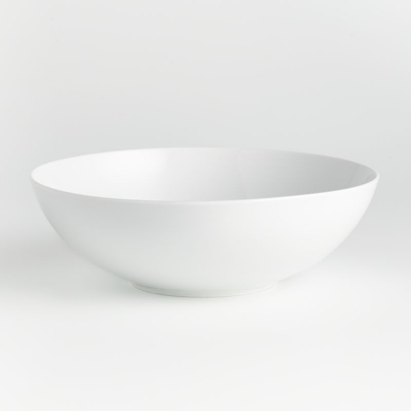 Aspen Medium Porcelain Serving Bowl + Reviews | Crate & Barrel | Crate & Barrel