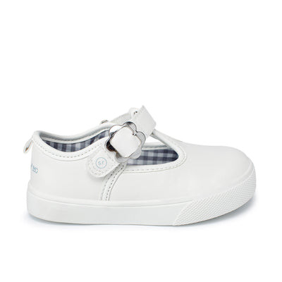 Gia Mary Jane - Little Kid White White / 8 / M/W | Stride Rite