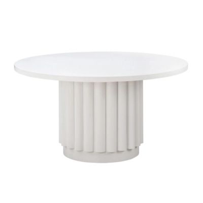 TOV Furniture Kali 55" White Round Dining Table | Ashley Homestore