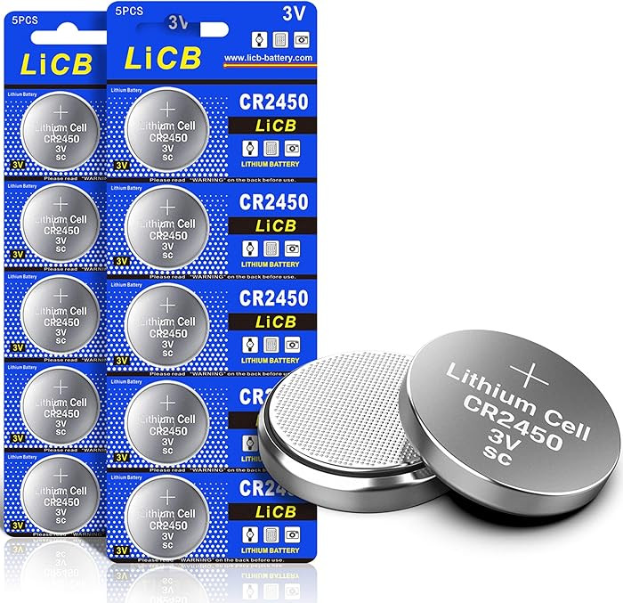 LiCB 10 Pack CR2450 Battery 3V Lithium CR 2450 | Amazon (US)