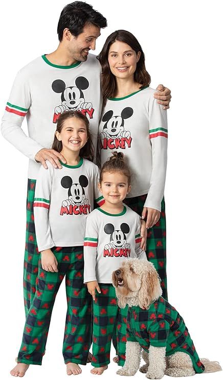 PajamaGram Holiday Mickey Mouse Pajamas - Family Matching Christmas Pajamas | Amazon (US)