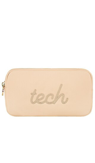 Sand Tech Embroidered Small Pouch in Sand | Revolve Clothing (Global)