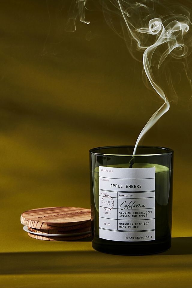 Library Card Glass Candle | Anthropologie (US)