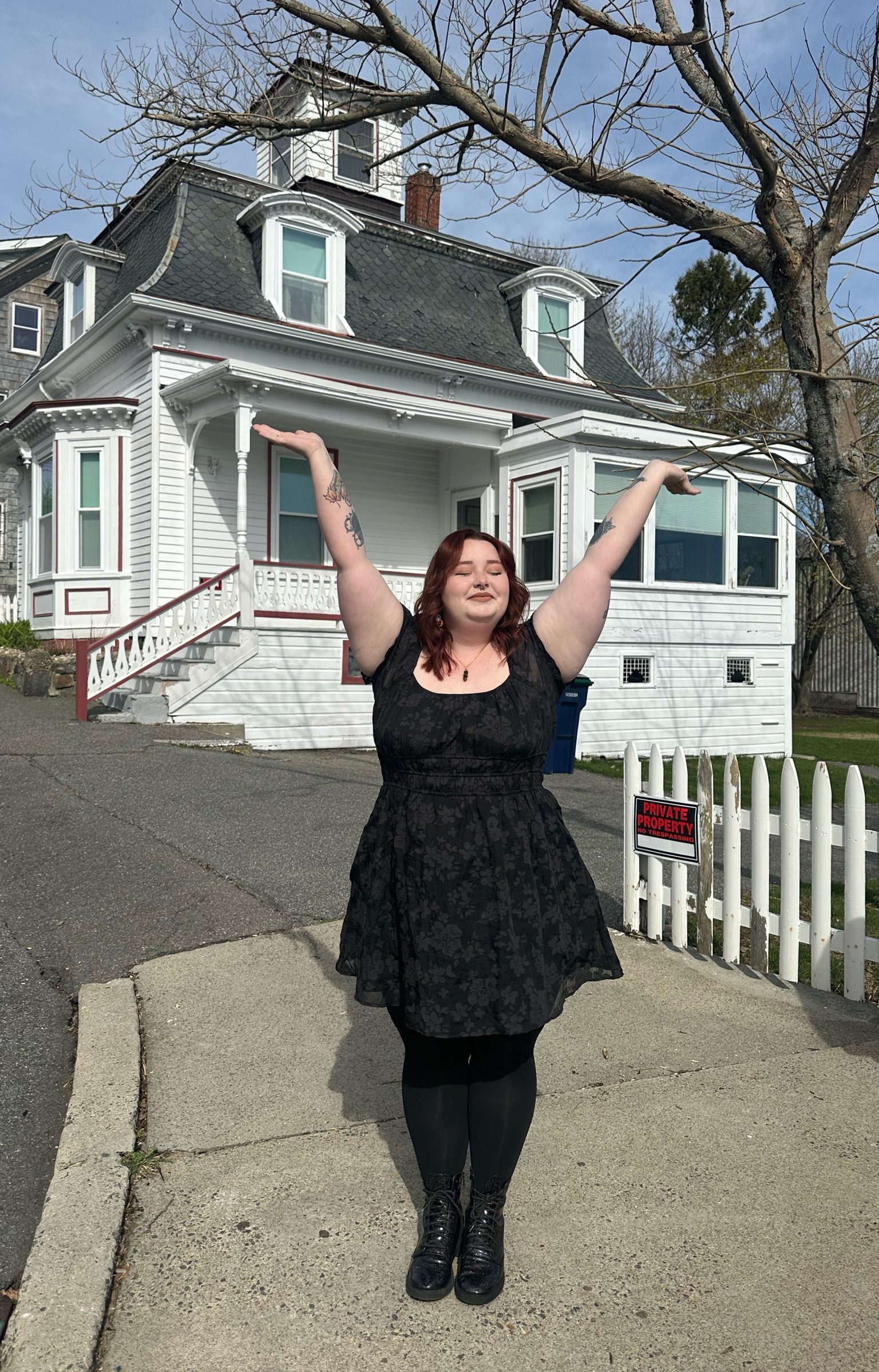 This outfit that I wore to see the Hocus Pocus house was my favorite ever!! This dress comes in a huge range of sizes and is perfect for a spooky little spring or date night.

#LTKstyletip #LTKmidsize #LTKfindsunder100