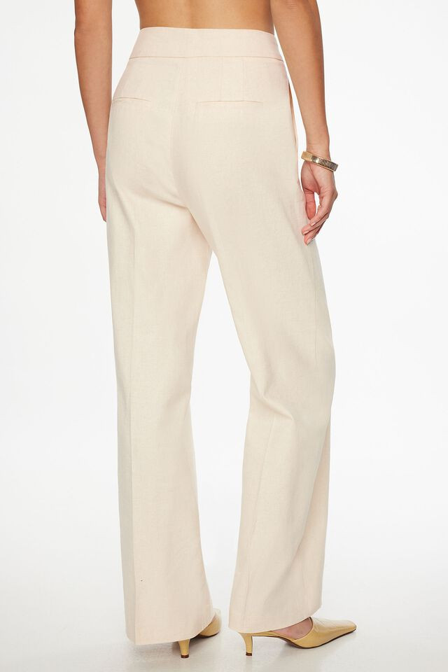 Yasmin Straight Leg Linen Pants | Dynamite Clothing