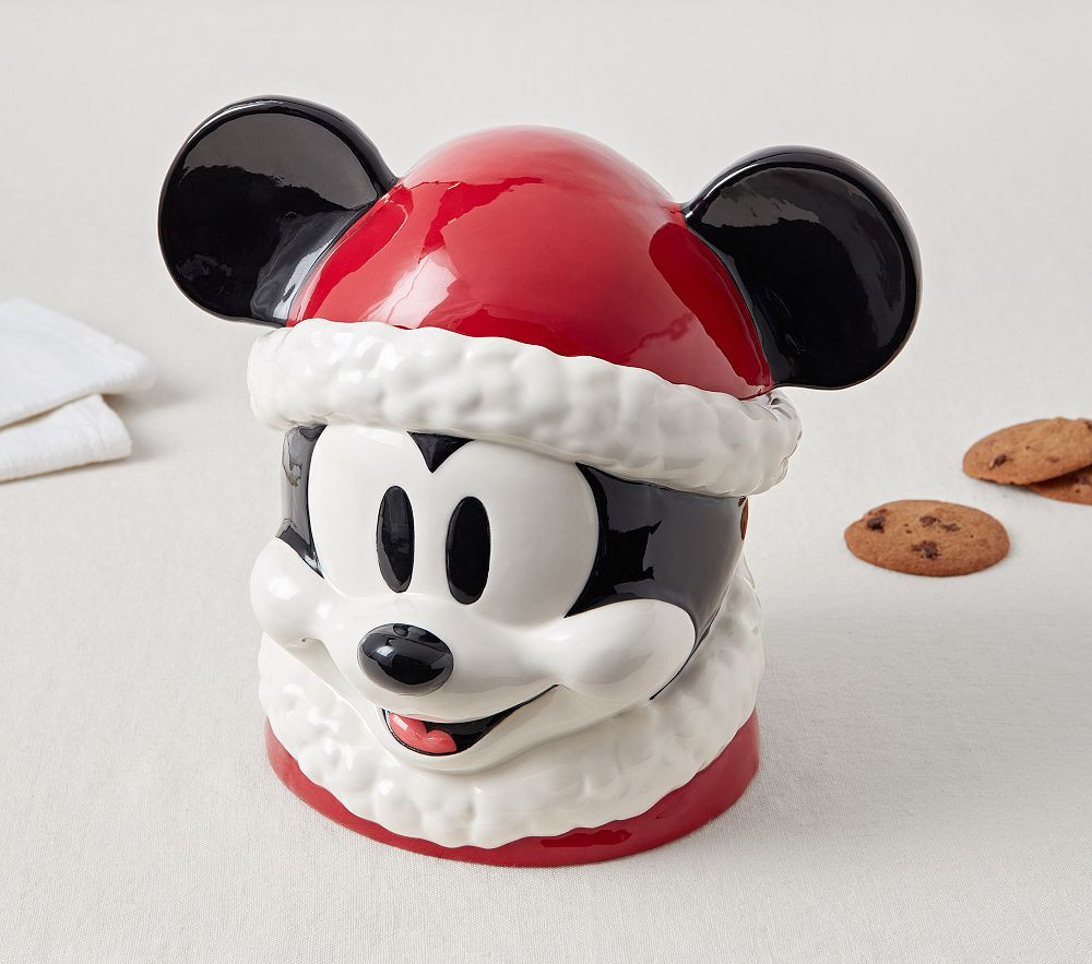 Disney Mickey Mouse Santa Cookie Jar | Pottery Barn Kids