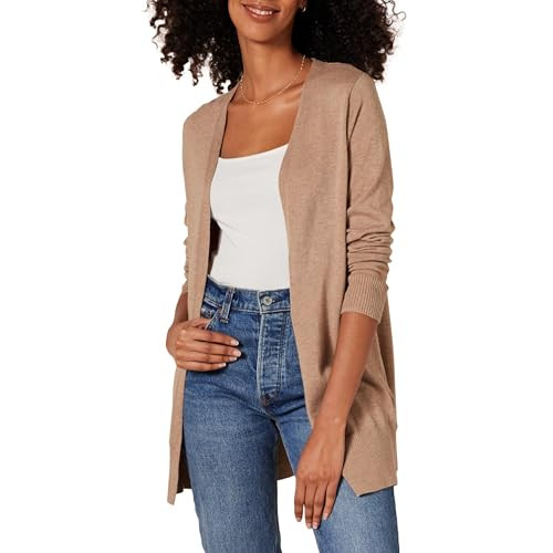 Amazon Essentials Women's Lightweight Long Sleeve Open-Front Cardigan Sweater (Available in Plus ... | Amazon (US)