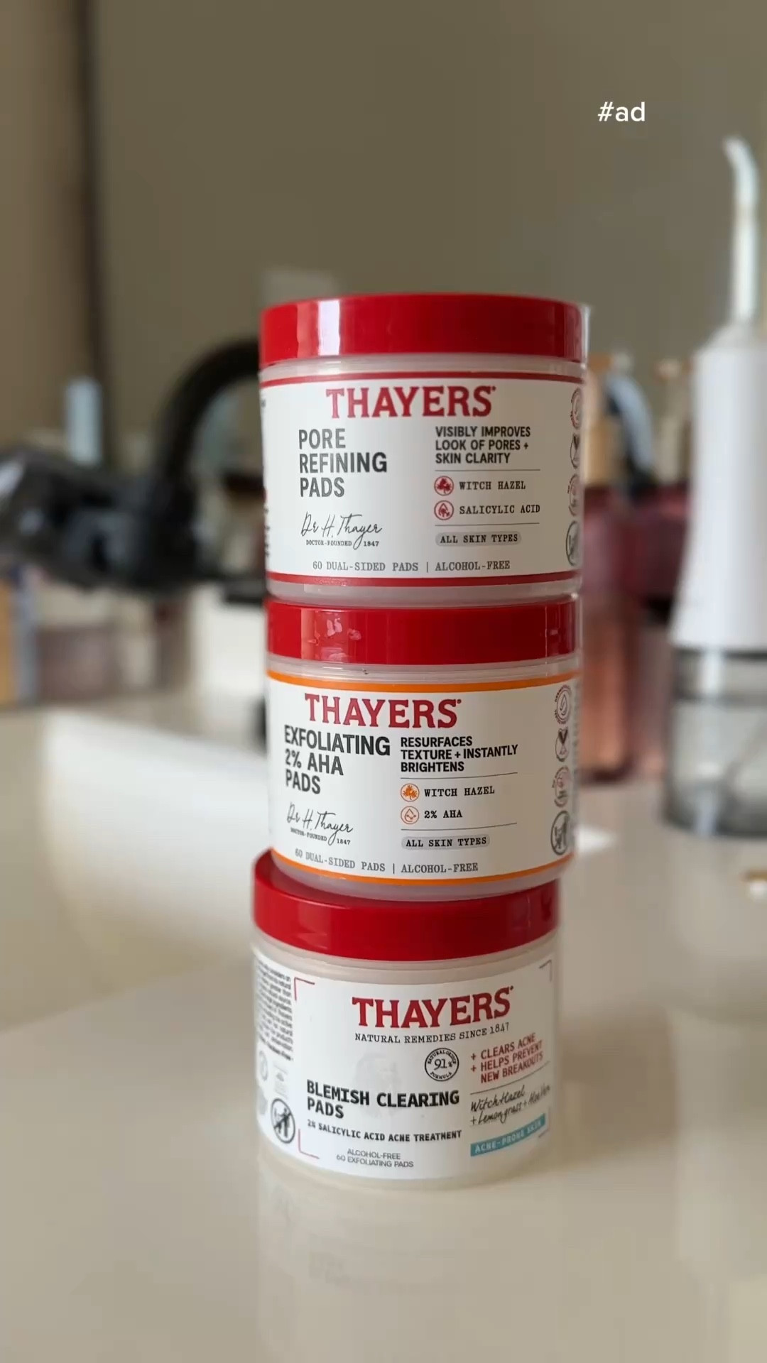#ad I have been loving using these for some gentle exfoliation, but specifically around my chest when I get back from working out! Perfect skin yes plsss🤍🤍🤏🏽🫧😌 #ThayersPartner #targetstyle #TargetPartner #Target @‌thayers @target
