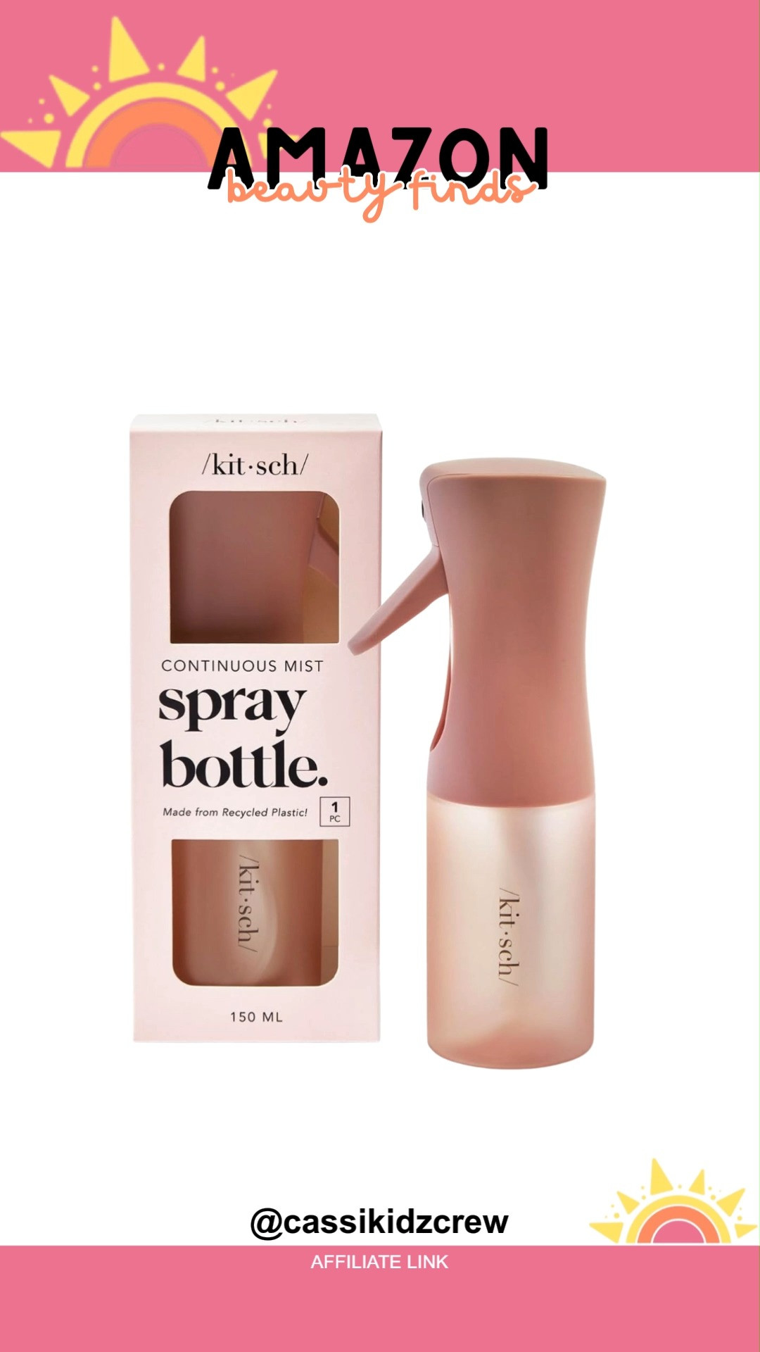 Kitsch Continuous Spray Bottle keeps hair refreshed with a fine mist that feels effortless. Perfect for styling, hydrating, or taming flyaways, it’s the everyday tool your routine deserves. 💦✨💇‍♀️  

#Kitsch #spraybottle #haircare #hairstyling #hairtools #continuousspray #beautyessentials #hairproducts #stylingmadeeasy #hairroutine 

 #LTKgrwm #LTKSaleAlert #LTKBeauty