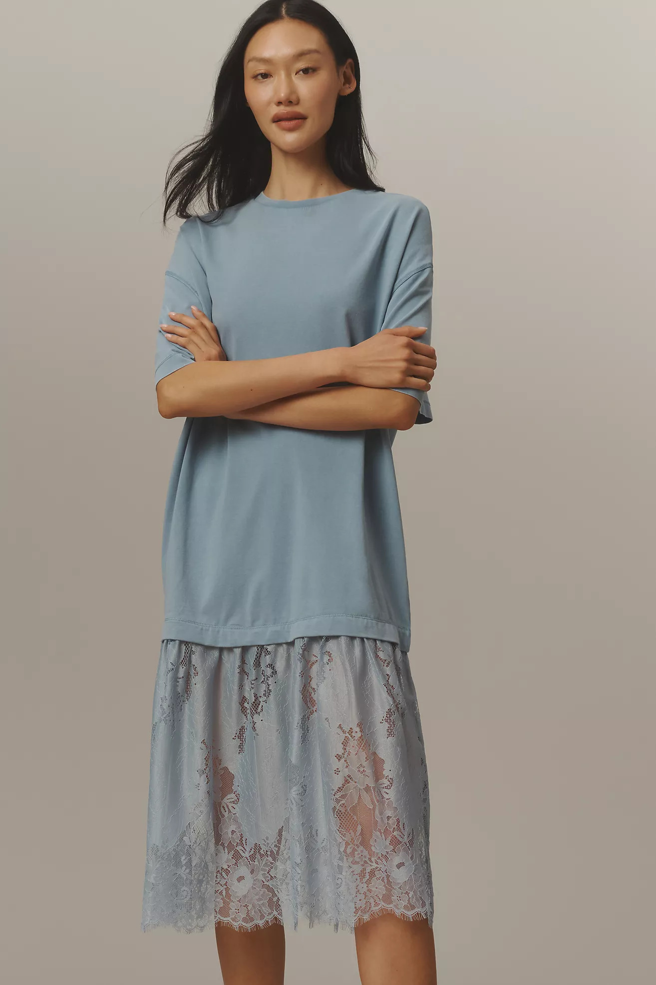 Daily Practice Oversized Twofer Tee | Anthropologie (US)