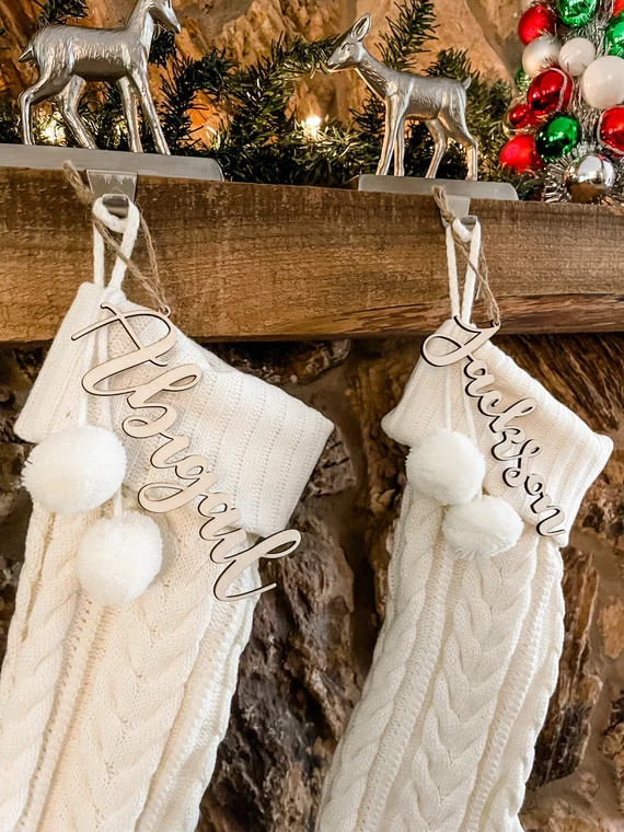 Custom Stocking Tags Names for Stockings Personalized Stocking | Etsy | Etsy (US)