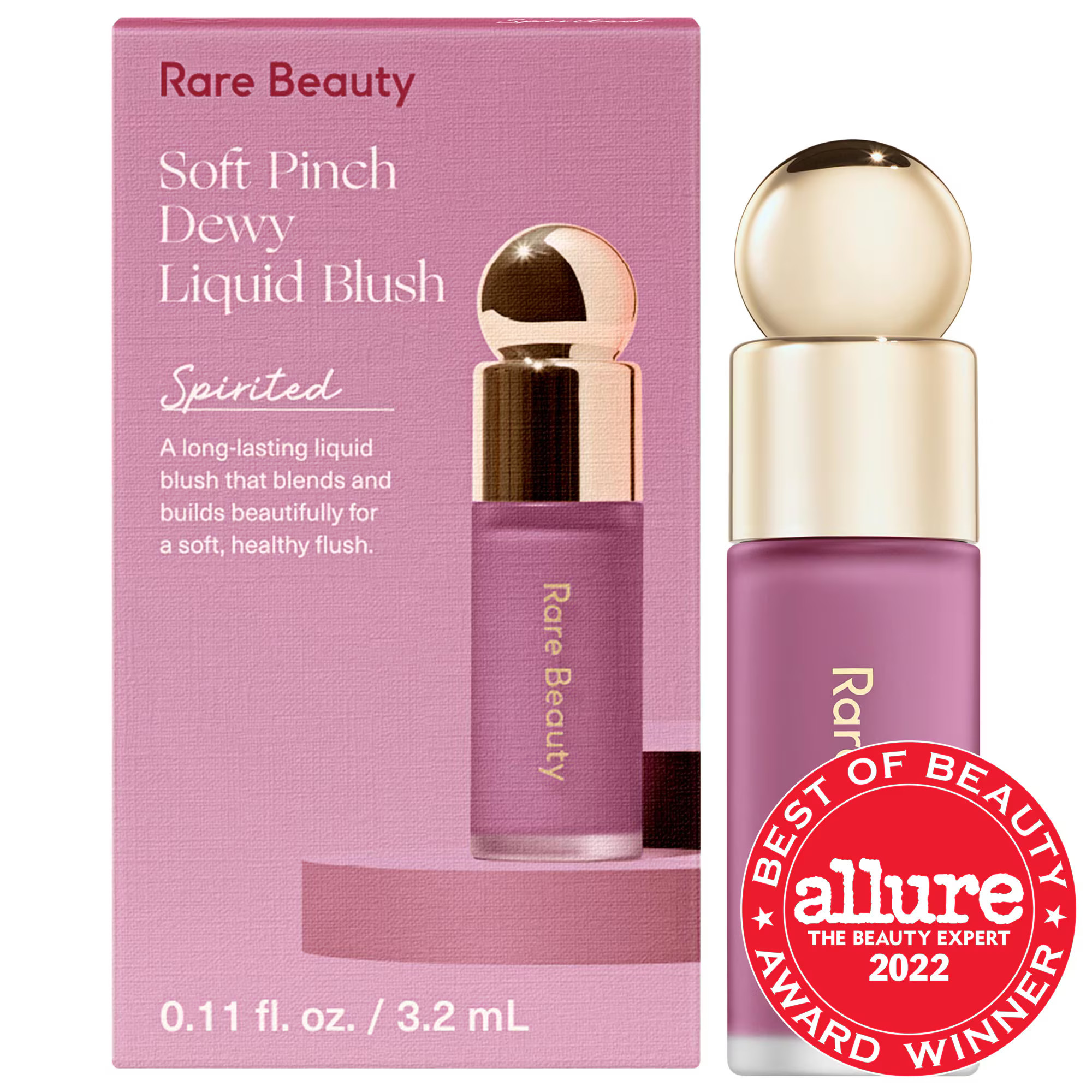 Rare Beauty by Selena Gomez Mini Soft Pinch Liquid Blush Spirited 0.11 oz/3.2 mL | Sephora (US)