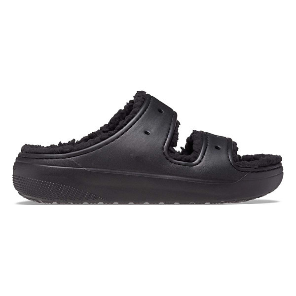 Adult Crocs Classic Cozzzy Slide Sandals Black | Scheels