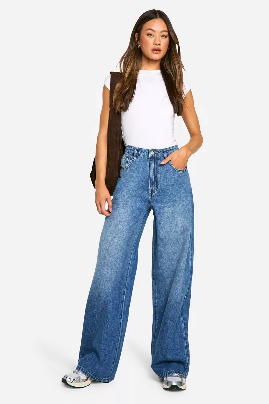 The Tall High Rise Wide Leg Jean | Boohoo.com (NL)