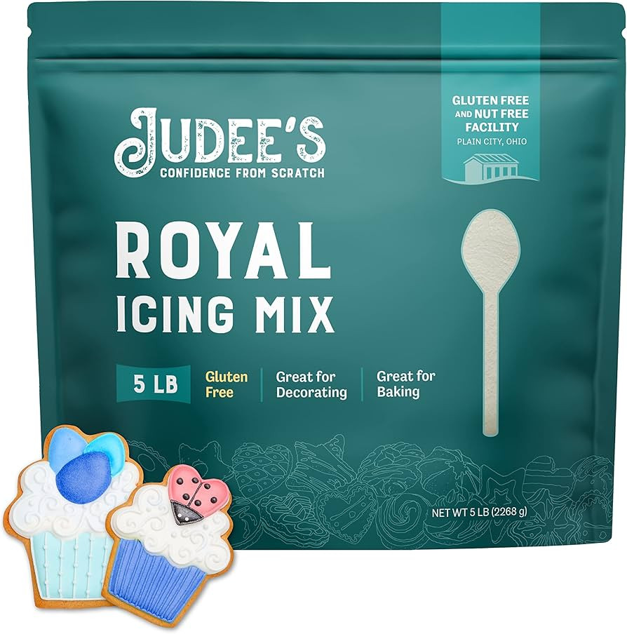 Judee's Gluten Free Royal Icing Mix - Just Add Water Meringue Powder for Royal Icing - Frosting B... | Amazon (US)