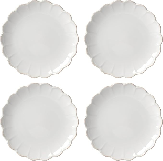 Lenox French Perle Scallop 4-Piece Accent Plate Set, 4.60 LB, White | Amazon (US)