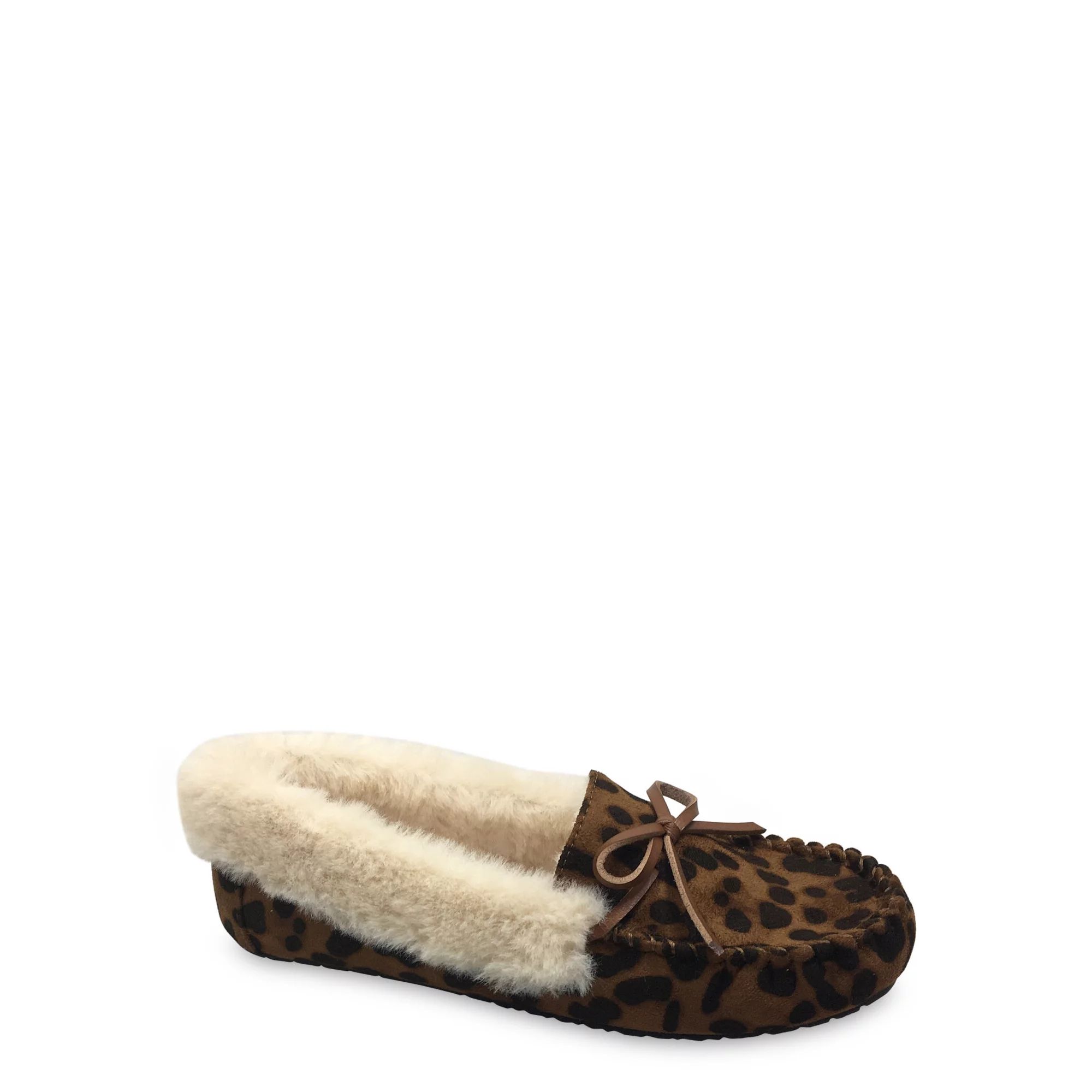 Secret Treasures Plush Lined Suede Moccasin Slipper (Women's) | Walmart (US)