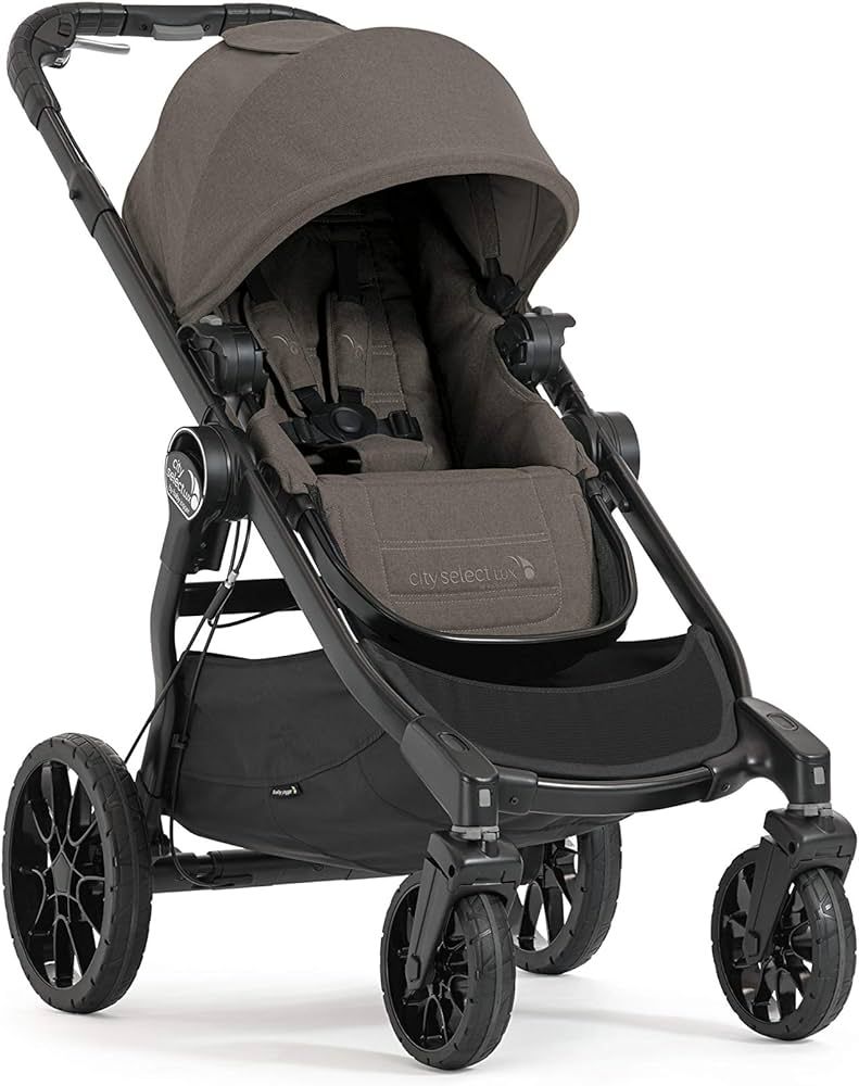 Baby Jogger City Select LUX Stroller | Baby Stroller with 20 Ways to Ride, Goes from Single to Double Stroller | Quick Fold Stroller, Taupe | Amazon (US)