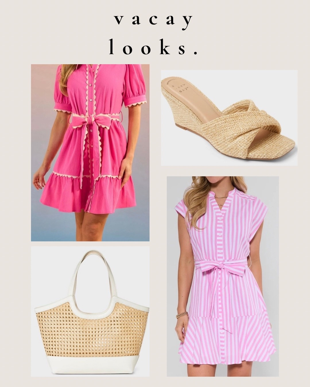 Heading on a cruise in March ! Here’s a recent order I placed for vacation / spring / summer / all the things because I’ll be able to wear this stuff for all of the above 

Dresses are from Avara 

Shoes + bag are target 

Also linked the other stuff I ordered recently that isn’t pictured 

Spring looks 
Spring dresses
Spring and summer fashion 
Spring and summer bags 
Spring and summer sandals 

Give me all the pink 

#LTKPetite #LTKSeasonal #LTKootd