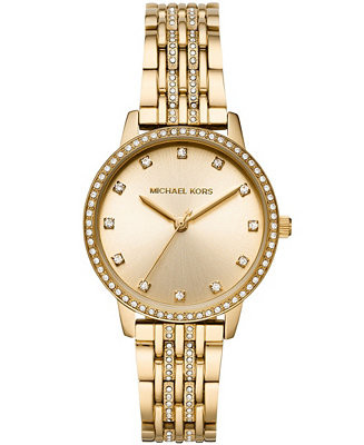 Women's Melissa Gold-Tone Stainless Steel Bracelet Watch 35mm | Macy's