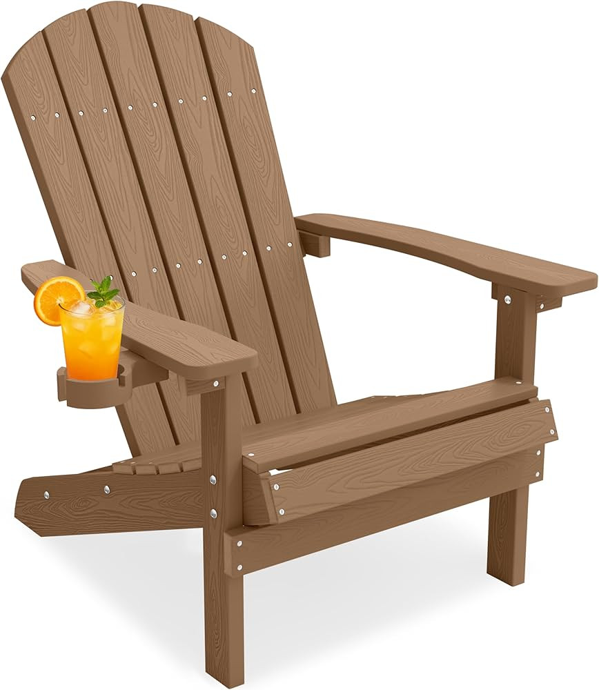 YEFU Adirondack Chair Weather Resistant: Outdoor Chair HIPS Plastic Adirondack Chairs - Patio Cha... | Amazon (US)
