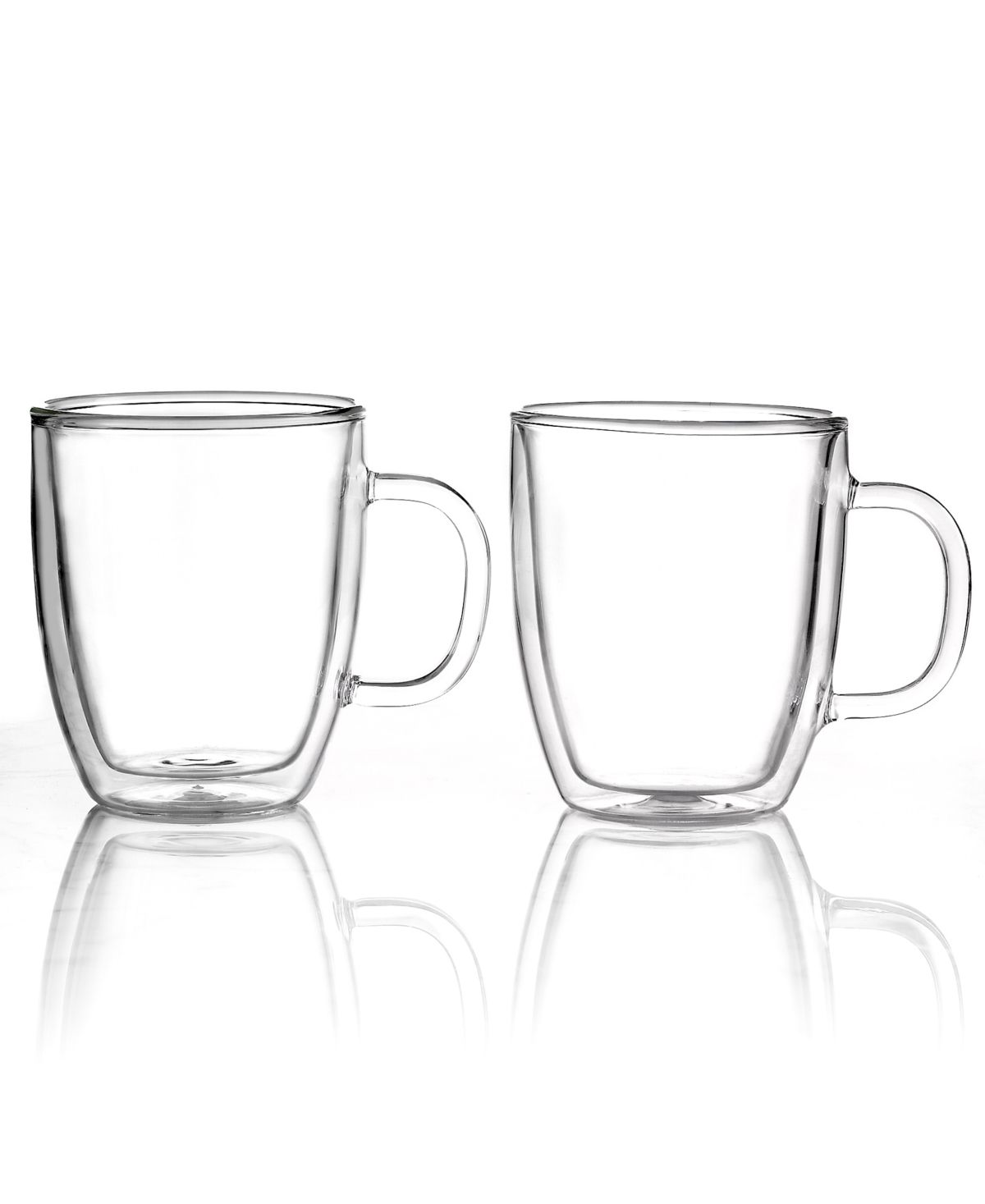 Bodum Bistro Set of 2 Thermal Double Walled 15 Oz. Glass Mugs | Macys (US)