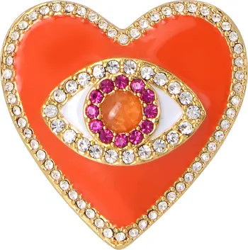 Kurt Geiger London Evil Eye Heart Cocktail Ring | Nordstrom | Nordstrom