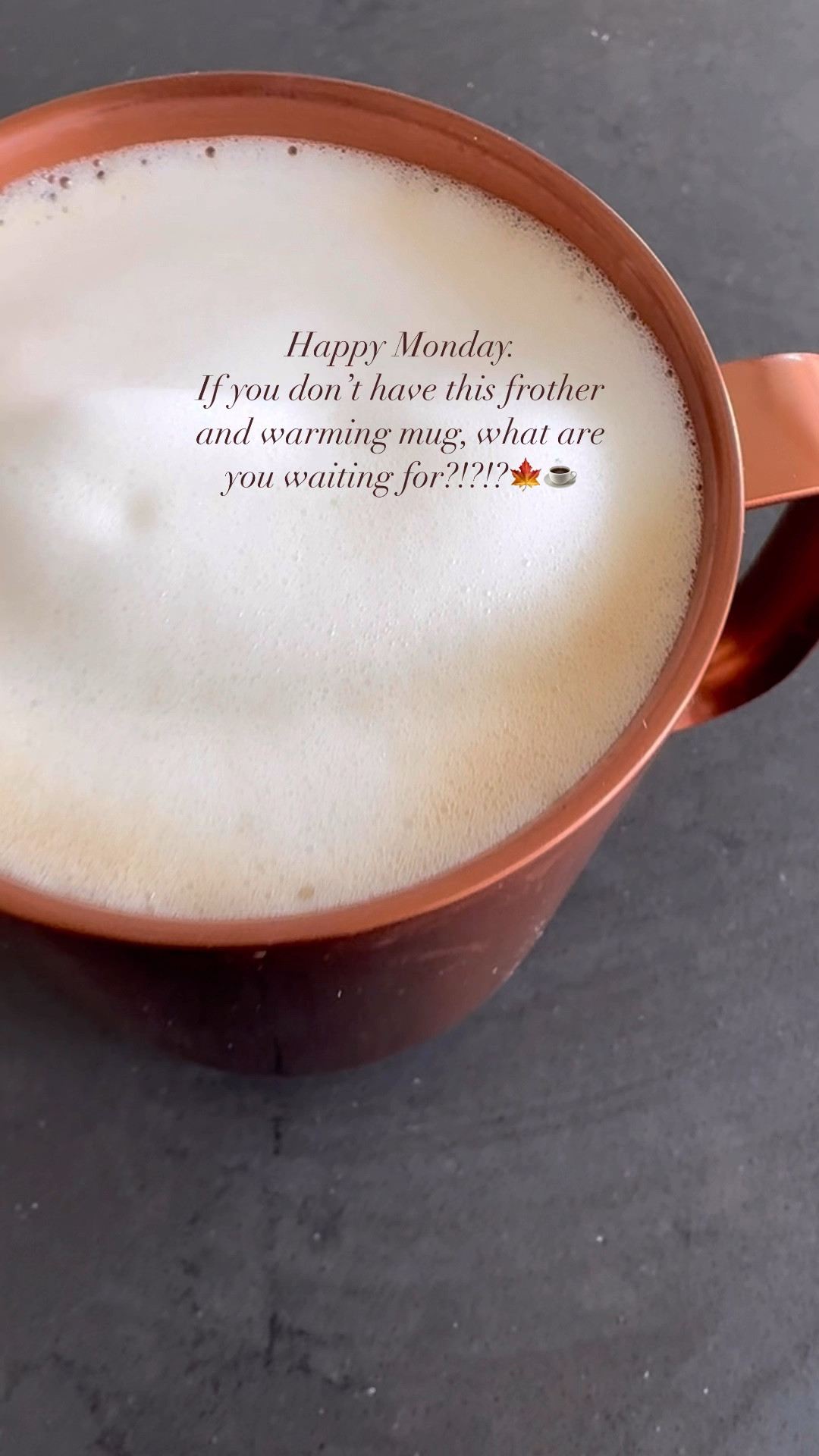 The frothiest frother of all time paired with this ember warming mugs will have you cherishing every single moment of your morning coffee routine! 

#LTKSeasonal
