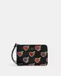 Corner Zip Wristlet With Heart Bolt Print | Coach Outlet CA