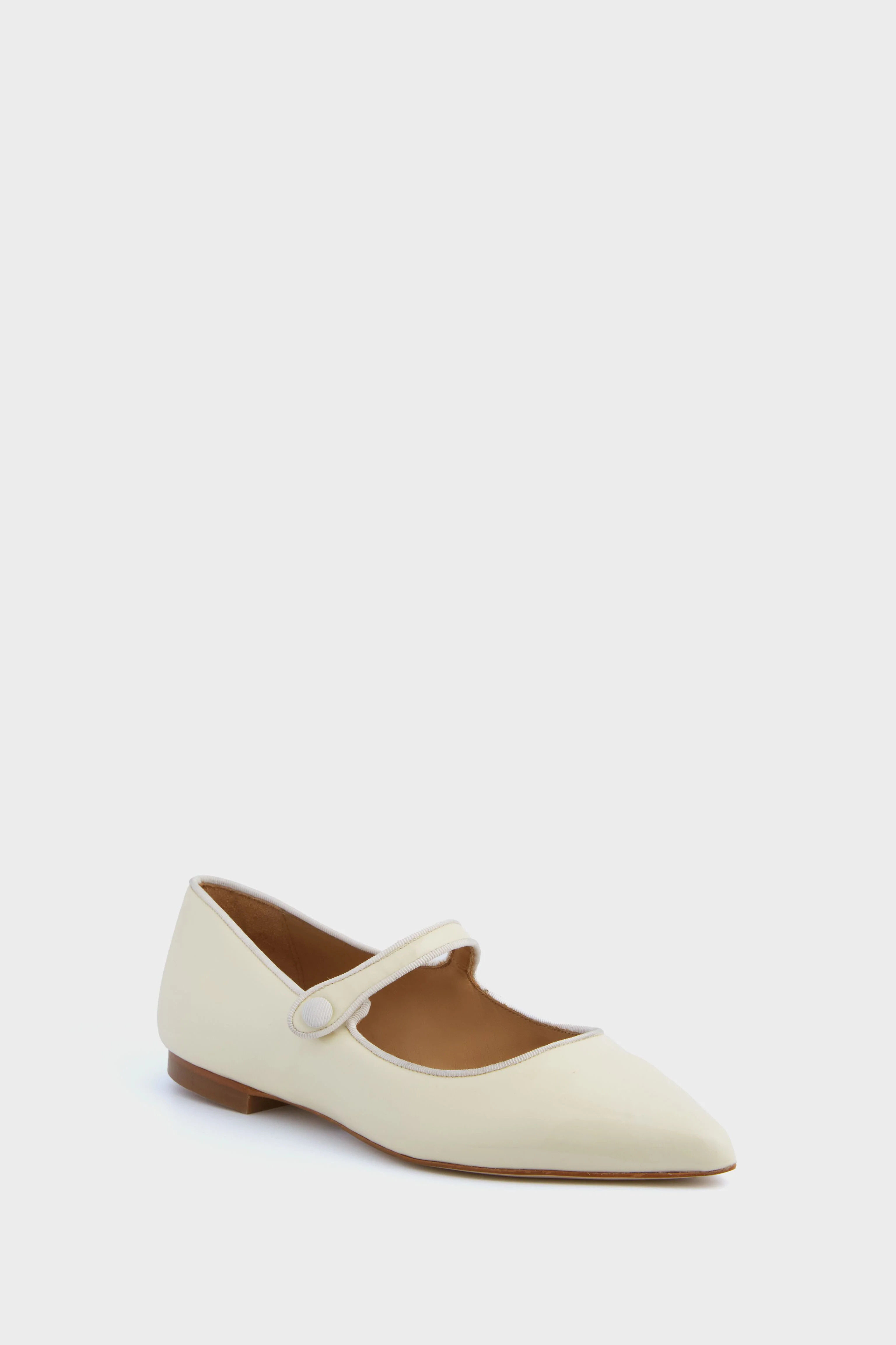 Ivory Patent Jane Flats | Tuckernuck (US)