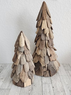 Driftwood Christmas Trees Rustic Winter Woodland | eBay US
