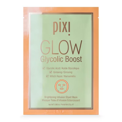 Pixi by Petra GLOW Glycolic Boost - Brightening Sheet Mask - 0.8oz | Target