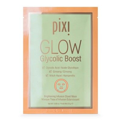 Pixi by Petra GLOW Glycolic Boost - Brightening Sheet Mask - 0.8oz | Target