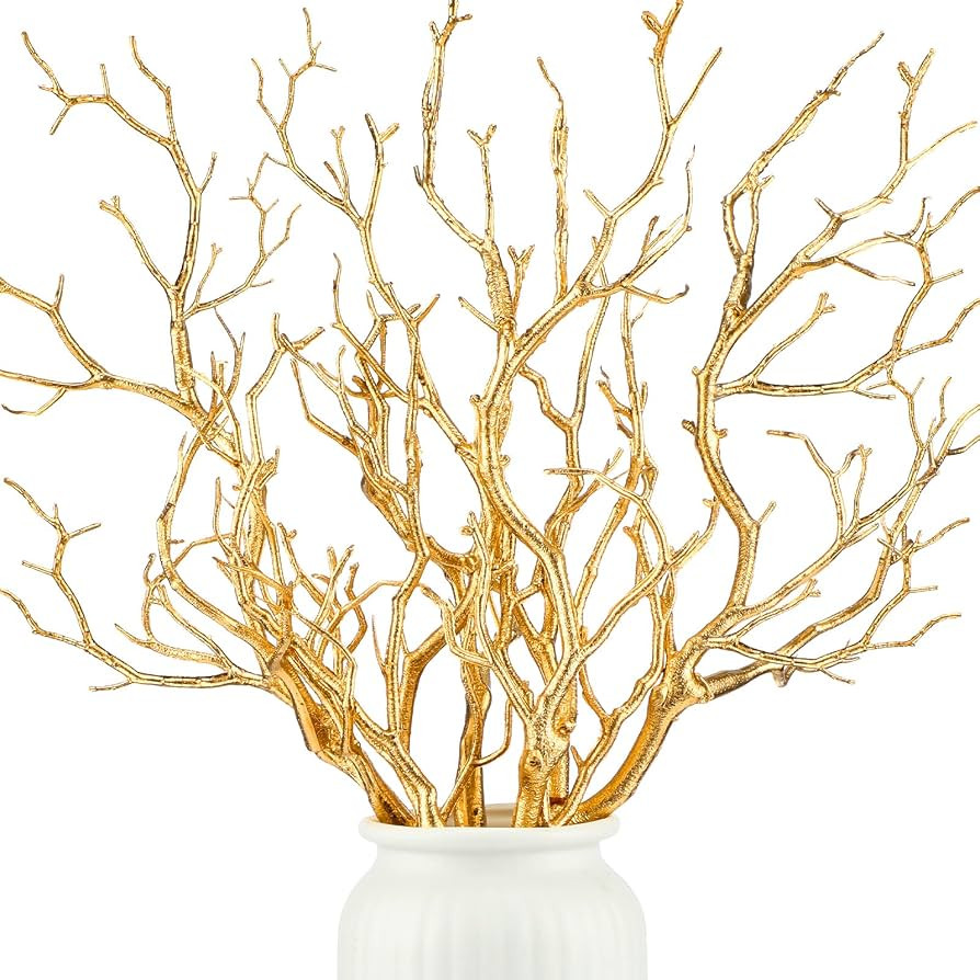 Plastic Manzanita Branches Artificial Fake Antler Shaped Tree Branch Small Decorative Plant Twigs... | Amazon (US)