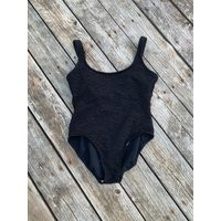 Vintage Ruched Black One Piece Swimsuit | Etsy (US)