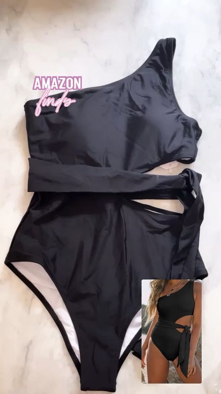 Best amazon swimsuit! Thick lining and great support also has an extra strap. The fabric is good quality.
Amazon one piece swimsuit
Black swimsuit 
Designer dupe swim 
Saint Laurent sunglasses
Square sunglasses 
Diamond sunglasses
Designer dupe sunglasses 

#LTKunder50 #LTKtravel #LTKswim