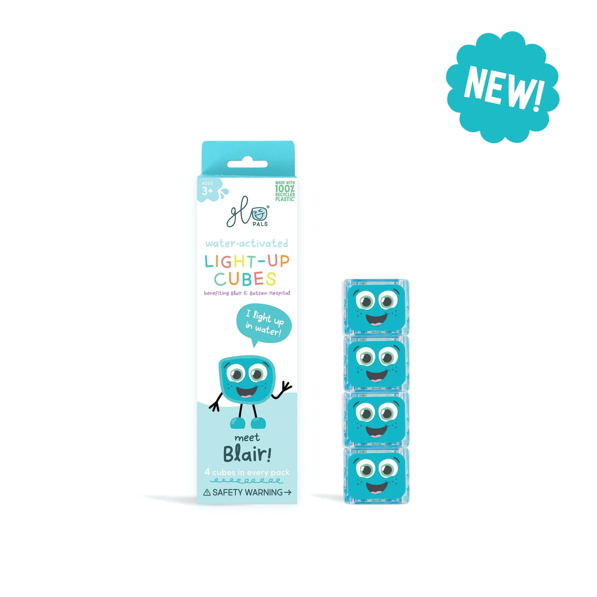 NEW GLO PALS LIGHT UP CUBES CASE Blair (Blue) | Simply Carolina