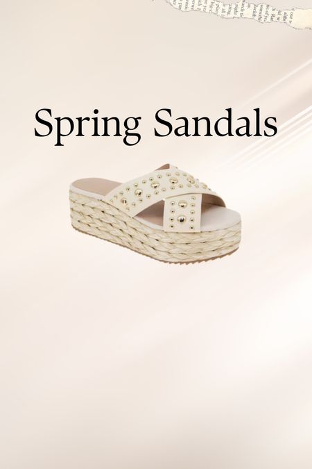 Sandals. Platform sandals. Studded sandals 

#LTKShoeCrush #LTKSeasonal #LTKSaleAlert