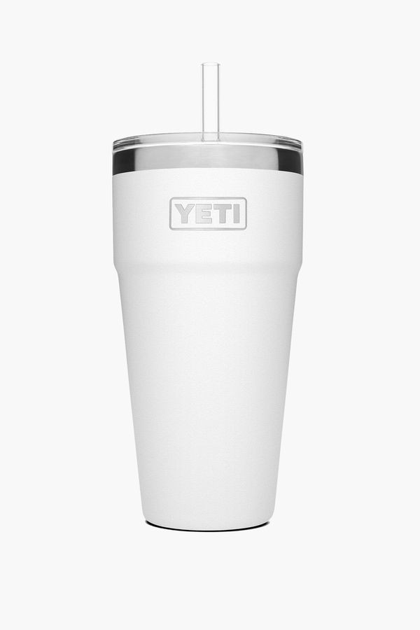 White Rambler 26oz Straw Cup | Tuckernuck (US)