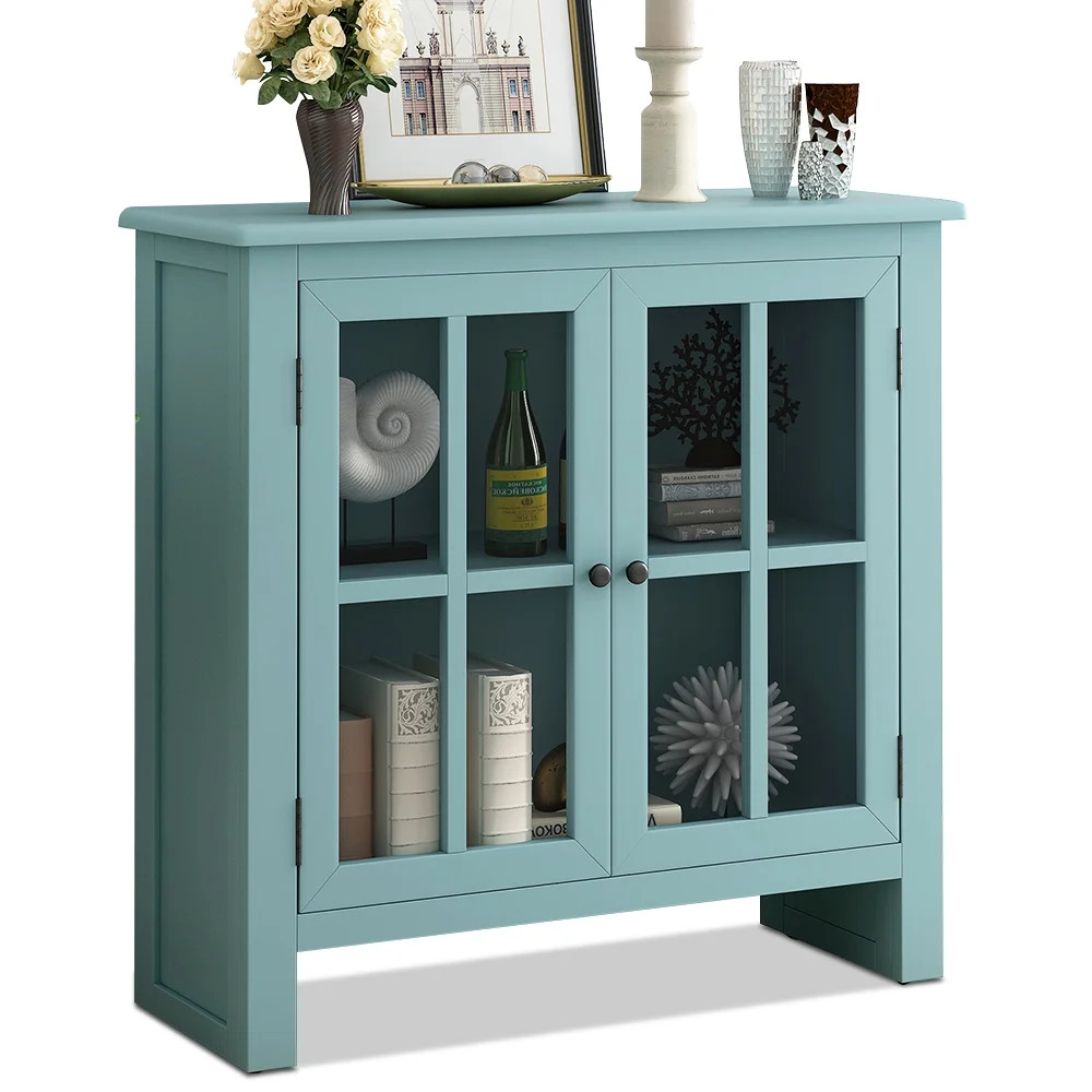 Accent Cabinet, Kitchen Console Table, Wooden Accent Storage Cabinet, Accent Buffet Cabinet with ... | Walmart (US)
