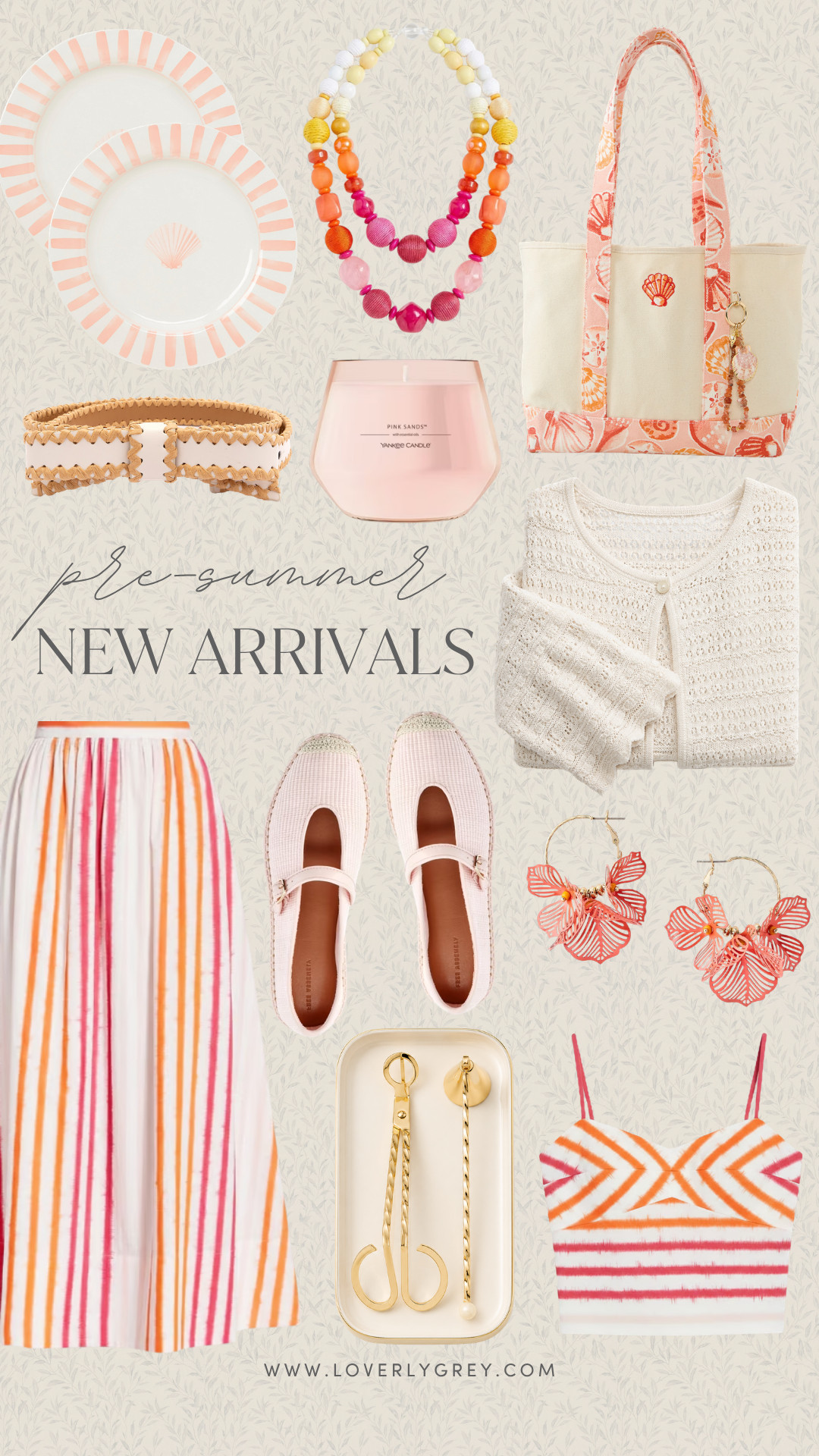Pre-summer finds bringing all the coastal color lately 🍊🐚✨ From striped sets to woven accessories and feminine details, these are the pieces making me excited for summer dressing.

Loverly Grey, summer fashion, coastal style, resort wear, striped skirt, crochet cardigan, shell tote, Mary Jane flats, colorful accessories, vacation outfits, beach style, summer trends, feminine style, boutique finds 

 #LTKootd #LTKSeasonal #LTKTravel