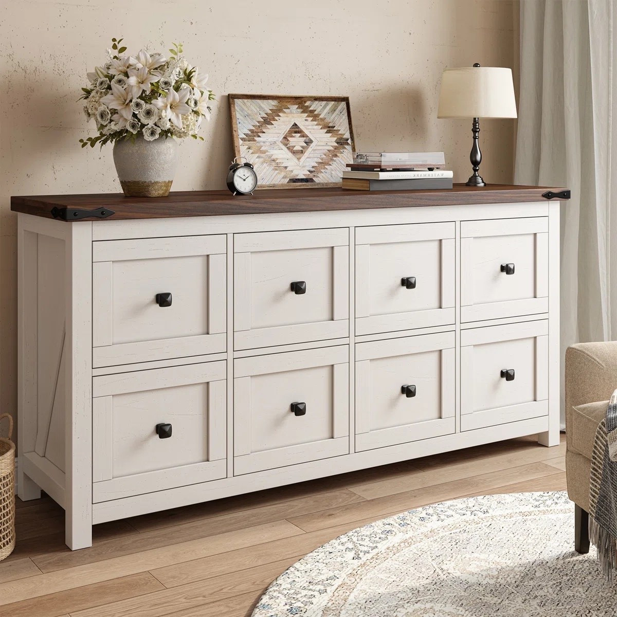 The Cutie 8-Drawer Double Dresser brings timeless style and practical storage to the bedroom with eight spacious drawers designed to keep clothing, linens, and everyday essentials beautifully organized. Its versatile silhouette makes it an easy addition to a variety of interiors, from modern and minimalist to cozy, classic spaces. ON SALE and under $300.

Ideas:

* elegant bedroom storage
* organized bedroom
* timeless furniture
* stylish storage solution
* elevated bedroom décor

Keywords:

* 8 drawer dresser
* double dresser
* bedroom dresser
* large dresser
* dresser with drawers
* bedroom storage
* clothing storage
* bedroom furniture
* modern dresser
* elegant bedroom furniture
* bedroom organization
* storage furniture
* minimalist bedroom décor
* home organization
* bedroom décor

#LTKSaleAlert #LTKHome #LTKSeasonal