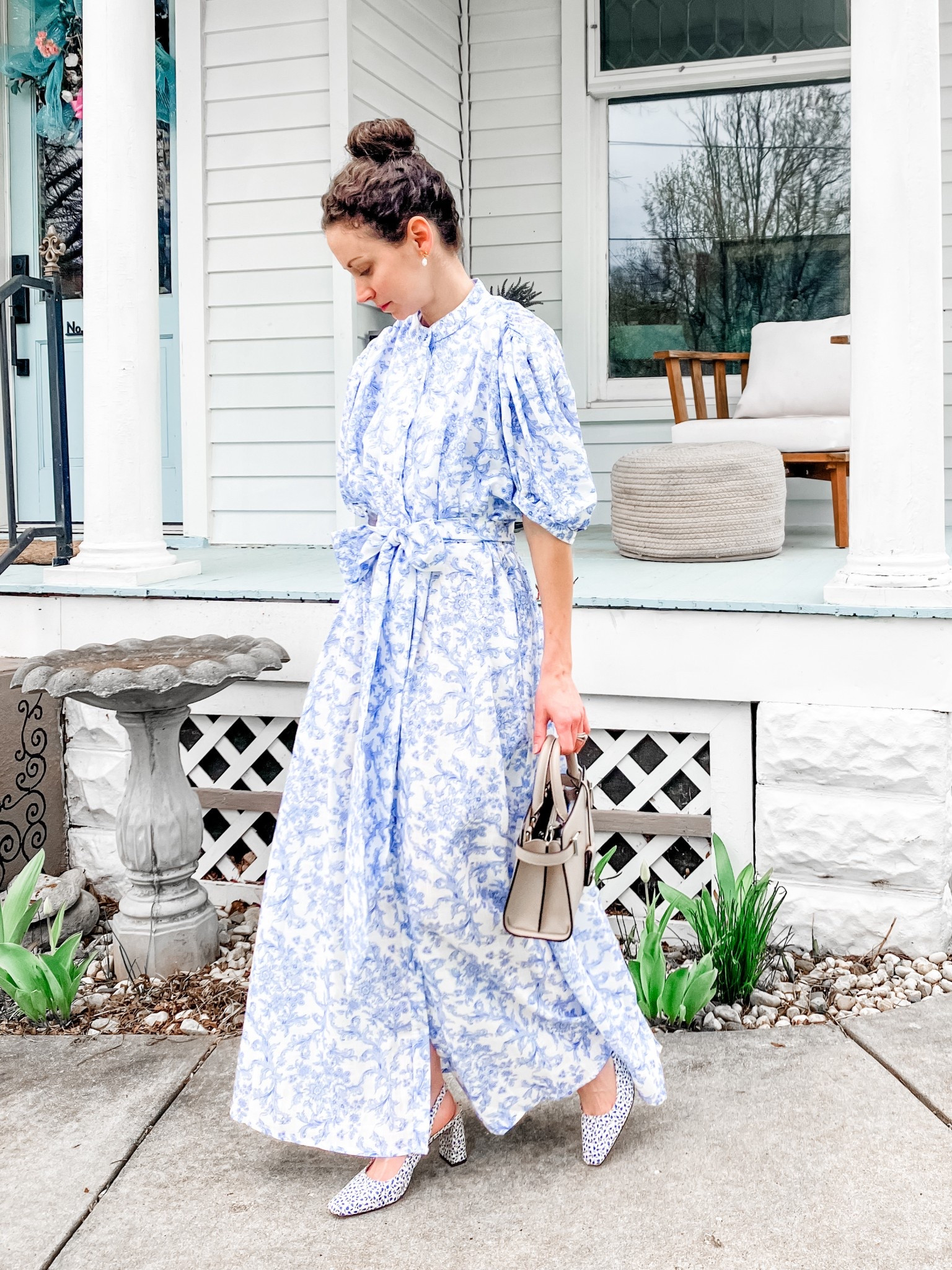 Beautiful blue and white spring dress!
Spring dress. Summer dress. Classic dress. Church dress. Modest dress. 

#LTKPetite #LTKOver40 #LTKStyleTip