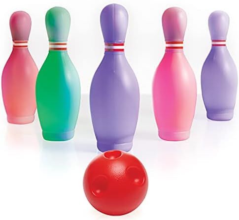 Pro Star Toys Bowling Set for Kids – Glow in The Dark Kids Bowling Set – Includes 6 Pins and Bowling | Amazon (US)