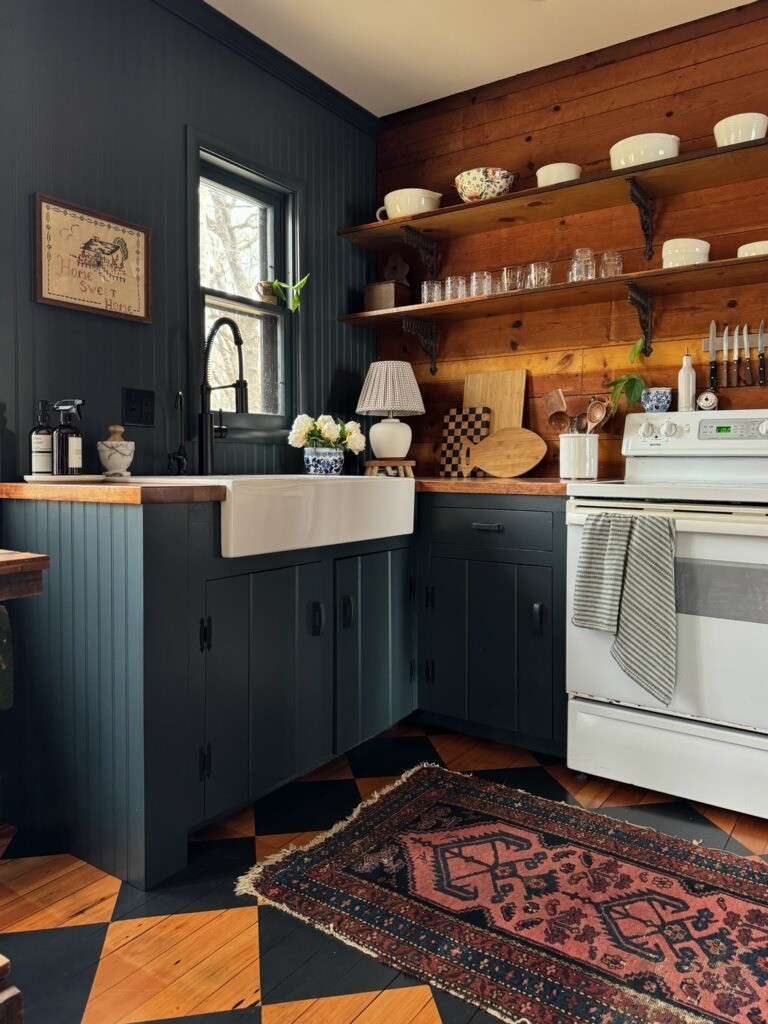 Y'all are #loving this #blue on the lower bottom #cabinets and I'm so glad you do! It's finally getting it's shining moment after the blue/green #debate! 😅Here's are few more added items from the cabin kitchen! All links are below! #cabinkitchen #cabin #styleinspo #styledecor #homedecor 

#LTKhome #LTKfamily #LTKstyletip