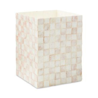 Mackenzie-Childs Rosy Checks Capiz Waste Bin  | Bloomingdale's | Bloomingdale's (US)