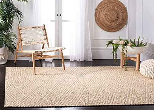 SAFAVIEH Palm Beach Collection Area Rug - 6' x 9', Beige & Beige, Sisal Design, Non-Shedding & Ea... | Amazon (US)