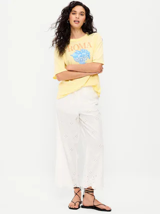 High-Waisted Cut Out Wide-Leg Pant | Old Navy (US)
