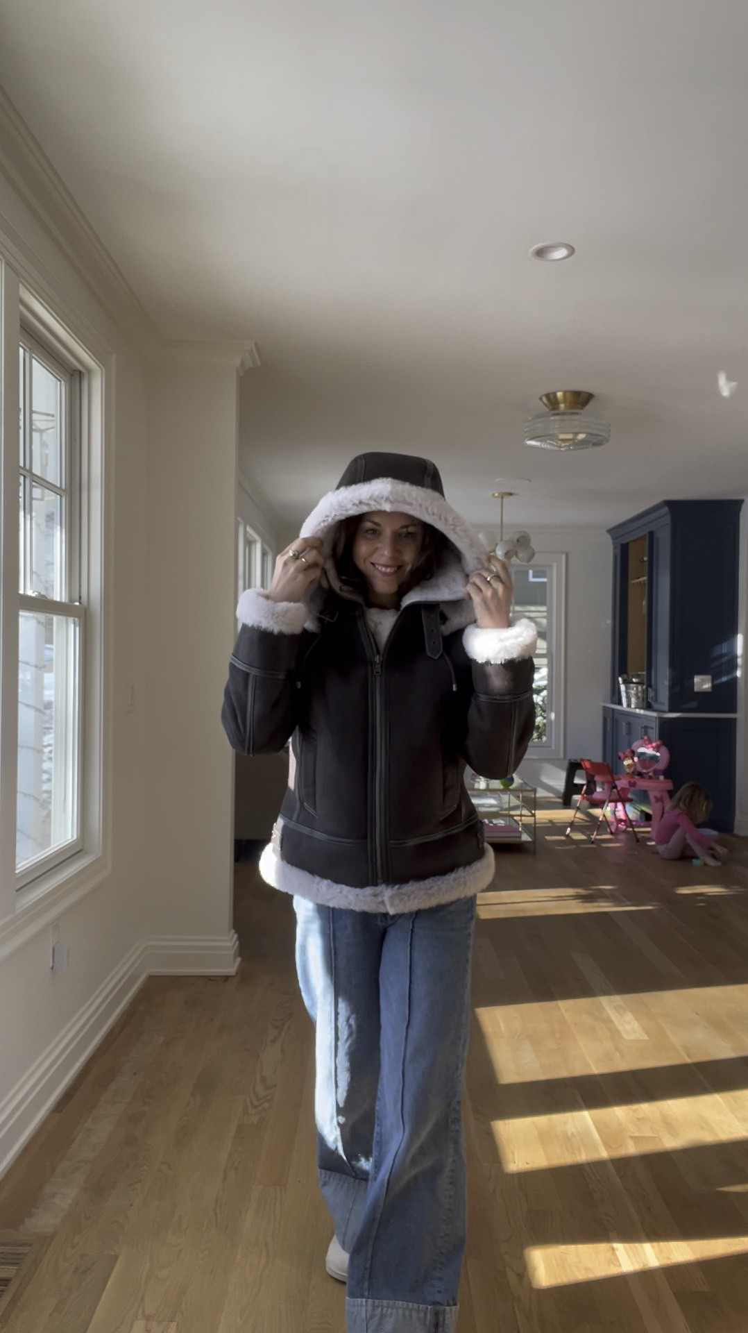 My dad got me this sheepskin coat for Christmas, and it might be the warmest thing I’ve ever worn. Bring on the single digit temps, I’m readyshow

Loving these jeans too. Rented them, but think they’re mine now. Can’t part with them! 😍

#LTKSeasonal #LTKWatchNow