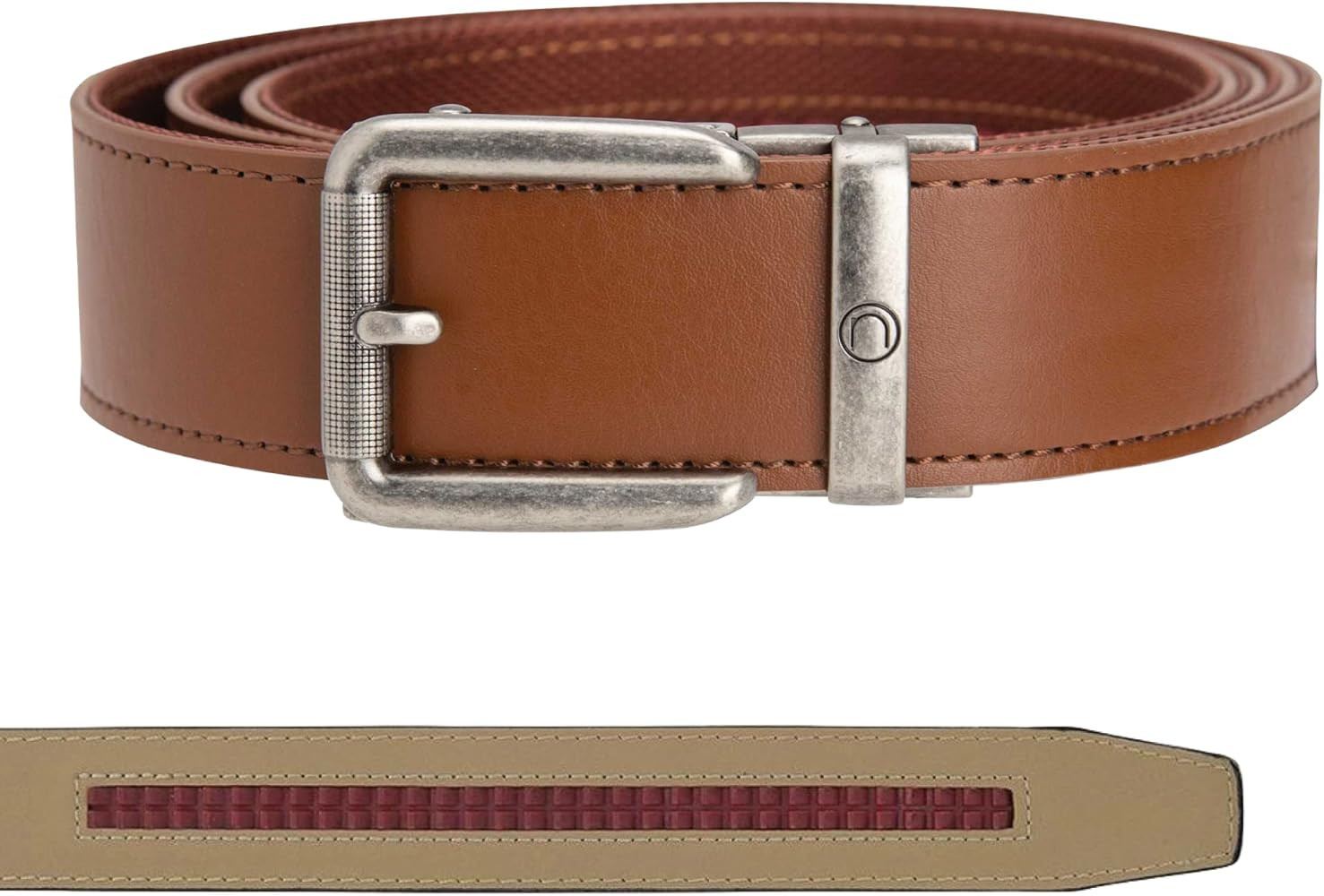 Nexbelt Rogue EDC Tactical Leather Belt – 1.5" Strap, Nylon Backing, Distressed Nickel Buckle ... | Amazon (US)